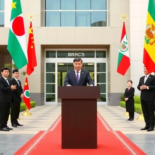 习近平访问金砖国家新开发银行(图1)